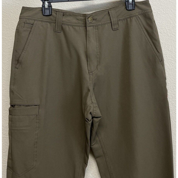 Toad&Co Light trail Lean Pant Men's Size 32 Taupe Olive Cargo Pants - Picture 2 of 12